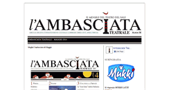 Desktop Screenshot of ambasciatateatrale.com