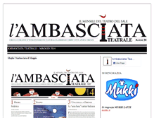 Tablet Screenshot of ambasciatateatrale.com